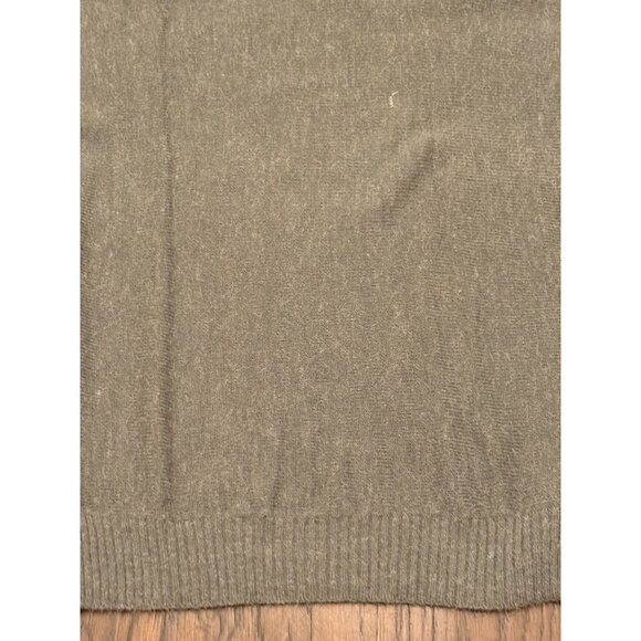 Vintage 80s Abstract Oversized Sweater Dress Large Shoulder Pads Turtleneck Grey - Picture 13 of 16